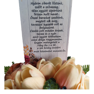 Nagymamának asztaldísz idézettel - otthon & életmód - dekoráció - asztal és polc dekoráció - asztaldísz - Meska.hu