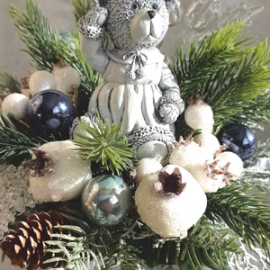 Macis téli asztaldísz - karácsony - adventi díszek - adventi asztaldísz - Meska.hu