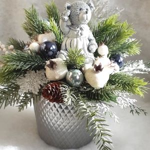 Macis téli asztaldísz - karácsony - adventi díszek - adventi asztaldísz - Meska.hu