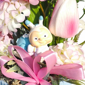 Csigás tavaszi asztaldísz - otthon & életmód - dekoráció - asztal és polc dekoráció - asztaldísz - Meska.hu