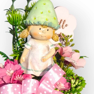 Eperkislány tavaszi asztaldísz - otthon & életmód - dekoráció - asztal és polc dekoráció - asztaldísz - Meska.hu