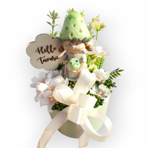 Eperkislány tavaszi asztaldísz - otthon & életmód - dekoráció - asztal és polc dekoráció - asztaldísz - Meska.hu