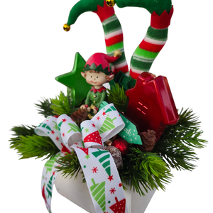 Manós asztaldísz, Karácsony, Adventi díszek, Adventi asztaldísz, Virágkötés, MESKA