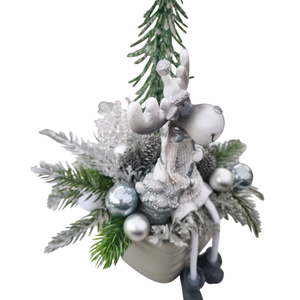 Rénszarvasos adventi asztaldísz - karácsony - adventi díszek - adventi asztaldísz - Meska.hu