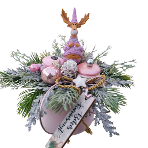 Pocakos szarvas asztaldísz - Meska.hu