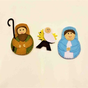Betlehem 16 figura - játék & sport - bábok - báb készlet - Meska.hu