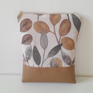 Könyvtok levélmintás cipzárral , Könyv & Zene, Könyvtok, Varrás, MESKA