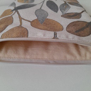 Könyvtok levélmintás cipzárral  - könyv & zene - könyvtok - Meska.hu