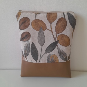 Könyvtok levélmintás cipzárral  - könyv & zene - könyvtok - Meska.hu