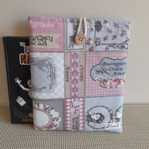 Könyvtok patchwork mitás, Könyv & Zene, Könyvtok, Varrás, MESKA