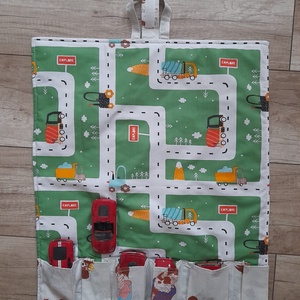 Autópálya textil hordozható  - Meska.hu