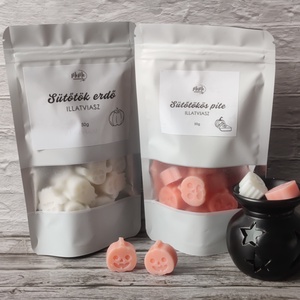 Sütőtökös pite, sütőtök erdő és reggeli kávé illatviasz, Otthon & Életmód, Gyertya, illat, aroma, Illatviasz, Gyertya-, mécseskészítés, MESKA