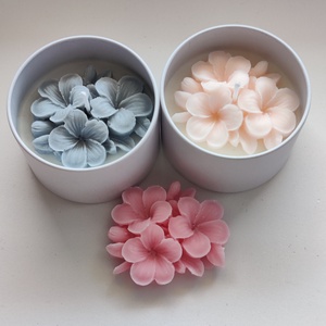 Tégelyes virágos gyertya - otthon & életmód - gyertya, illat, aroma - gyertya - Meska.hu