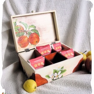 Almás teafiltertartó doboz -  - Meska.hu