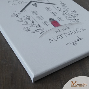 A macska az úr a háznál Vászonkép - otthon & életmód - vászonkép - vászonkép - Meska.hu