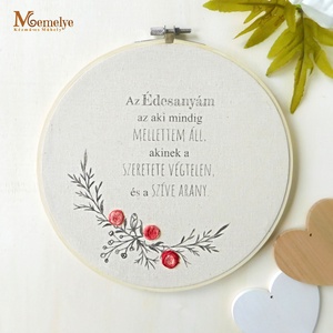Az Édesanyám az aki.... - anyák napi falikép - otthon & életmód - dekoráció - fali és függő dekoráció - falra akasztható dekor - Meska.hu