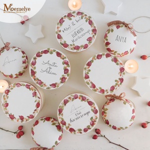 Kézzel festett karácsonyfadísz, névvel és díszdobozzal is kérhető - karácsony - karácsonyi lakásdekoráció - karácsonyfadíszek - Meska.hu