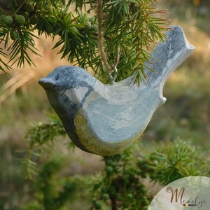 PiCinke - madár formájú kézzel festett fa dísz - otthon & életmód - dekoráció - fali és függő dekoráció - falra akasztható dekor - Meska.hu