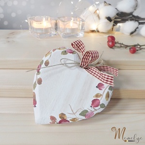 Felakasztható csipkebogyós fa szí, felirattal is - karácsony - karácsonyi lakásdekoráció - karácsonyfadíszek - Meska.hu