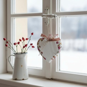 Felakasztható csipkebogyós fa szí, felirattal is, Karácsony, Karácsonyi lakásdekoráció, Karácsonyfadíszek, Festett tárgyak, MESKA