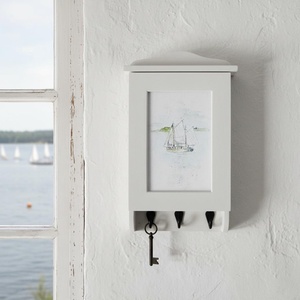 Kulcstartó szekrény, balatoni vitorlás - Meska.hu