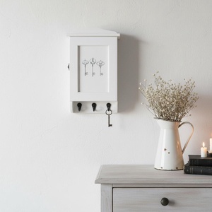 Vintage kulcstartó szekrény , Otthon & Életmód, Dekoráció, Fali és függő dekoráció, Fali kulcstartó, Festett tárgyak, Decoupage, transzfer és szalvétatechnika, MESKA