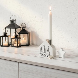 Manós Házikó gyertyatartó, Otthon & Életmód, Gyertya, illat, aroma, Gyertyatartó, Decoupage, transzfer és szalvétatechnika, MESKA