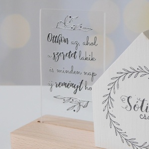 KisHáz dekor szett - személyre szabható - otthon & életmód - dekoráció - kép & falikép - táblakép - Meska.hu