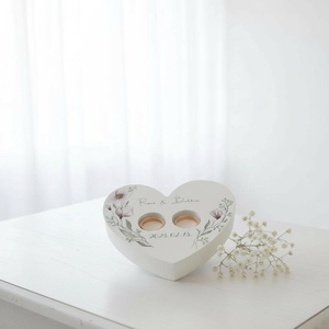 Esküvői gyűrűtartó szív - esküvő - kiegészítők - gyűrűtartó & gyűrűpárna - Meska.hu
