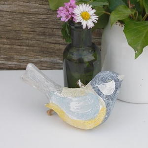 PiCinke - madár formájú kézzel festett fa dísz - otthon & életmód - dekoráció - fali és függő dekoráció - falra akasztható dekor - Meska.hu