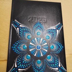 2026. évi mandalás határidőnapló, Otthon & Életmód, Papír, írószer, Naptár & Tervező, Festett tárgyak, MESKA