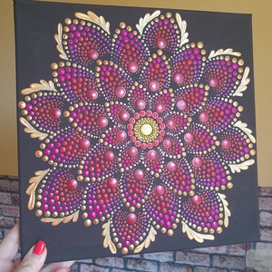  Harmónia, belső erő, külső ragyogás - 30x30cm mandala - otthon & életmód - dekoráció - spiritualitás - mandala - Meska.hu