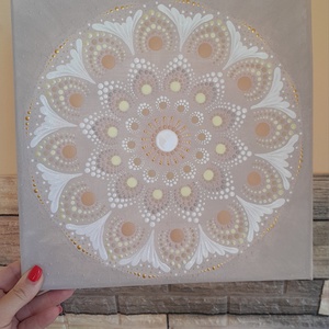 Belső fény virága - 30x30cm mandala - otthon & életmód - dekoráció - spiritualitás - mandala - Meska.hu