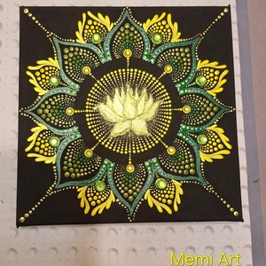 Életfény mandala 20x20 cm - Meska.hu