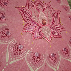 A Szív Fénye mandala 24x30 cm - otthon & életmód - dekoráció - spiritualitás - mandala - Meska.hu