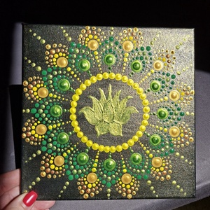 Egészség mandala 20x20 cm - Meska.hu