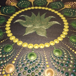 Egészség mandala 30x30 cm - otthon & életmód - dekoráció - spiritualitás - mandala - Meska.hu