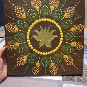 Egészség mandala 30x30 cm - otthon & életmód - dekoráció - spiritualitás - mandala - Meska.hu