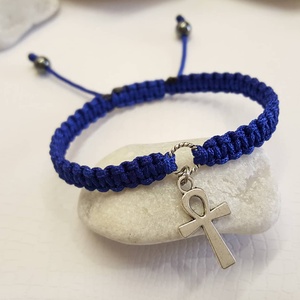 Ankh kereszt karkötő - ékszer - karkötő - charm karkötő - Meska.hu