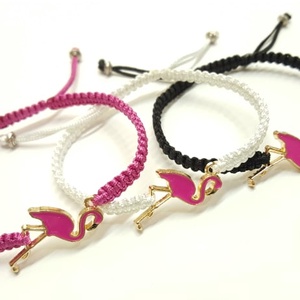 Flamingó karkötő - ékszer - karkötő - karkötő medállal - Meska.hu