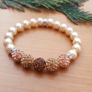 Tekla gyöngy karkötő - ékszer - karkötő - bogyós karkötő - Meska.hu