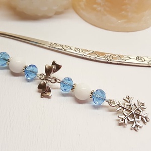 Hópehely könyvjelző - könyv & zene - könyvjelző - Meska.hu