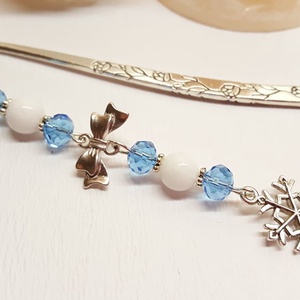 Hópehely könyvjelző - könyv & zene - könyvjelző - Meska.hu