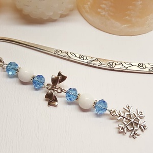 Hópehely könyvjelző - könyv & zene - könyvjelző - Meska.hu