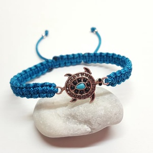 Teknős karkötő - ékszer - karkötő - fonott karkötő - Meska.hu