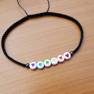 Színes bokalánc - ékszer - lábdísz és testékszer - bokalánc - Meska.hu