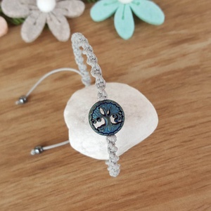 Életfa karkötő - ékszer - karkötő - fonott karkötő - Meska.hu