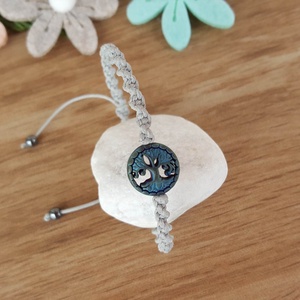 Életfa karkötő - ékszer - karkötő - fonott karkötő - Meska.hu