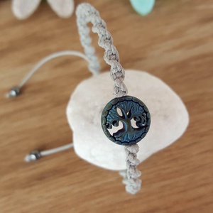 Életfa karkötő - ékszer - karkötő - fonott karkötő - Meska.hu