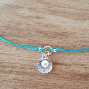 Kagyló bokalánc - ékszer - lábdísz és testékszer - bokalánc - Meska.hu